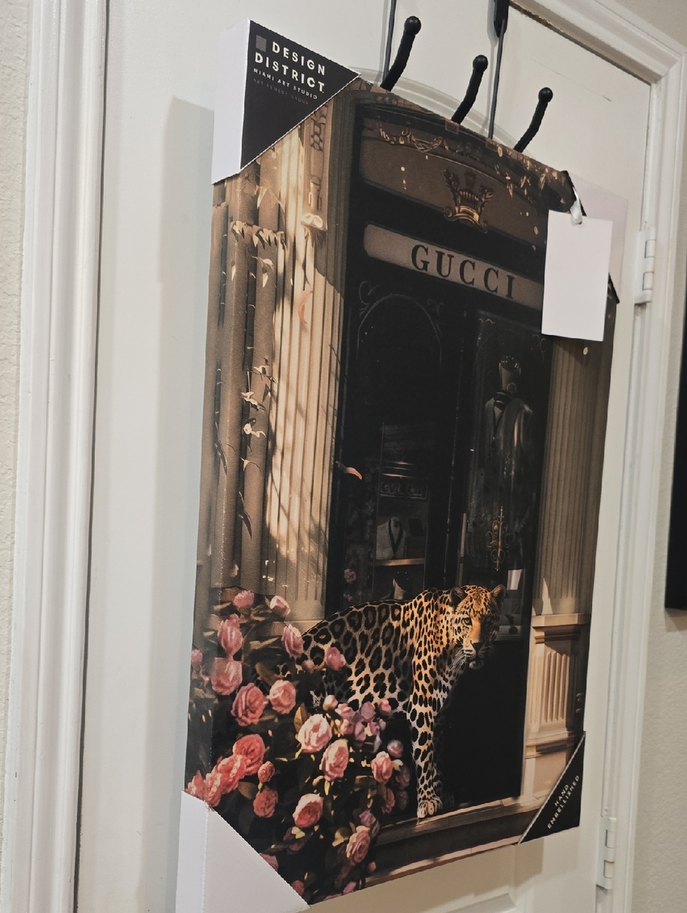 Dedign DistrictGucci Black & Gold Storefront Print w/Leopard Canvas Wall Decor - Picture 4 of 6